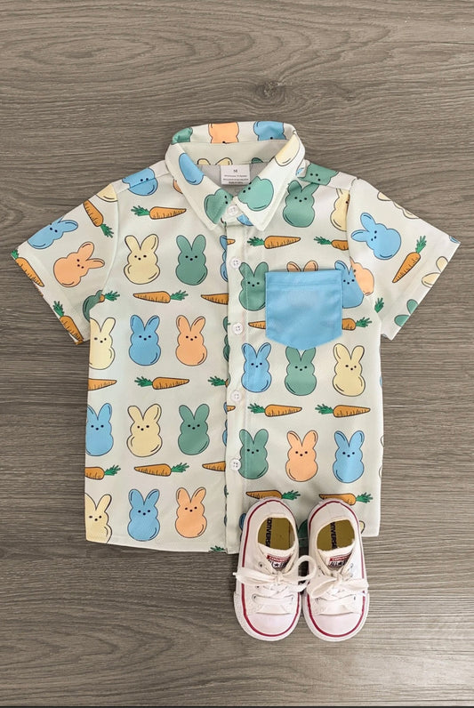 Bunny Peep Button Down