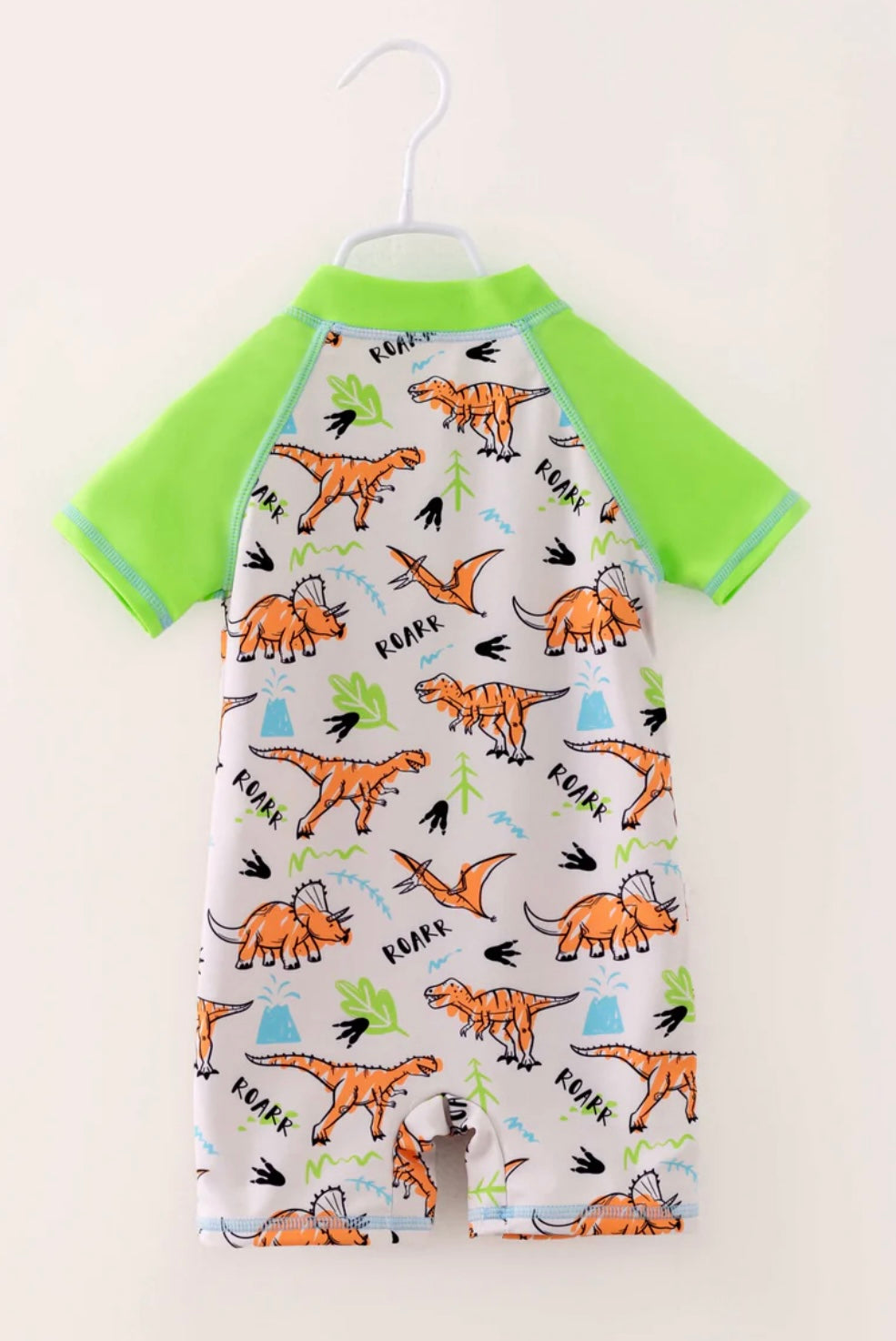 Green Dinosaur Boy Swimsuit