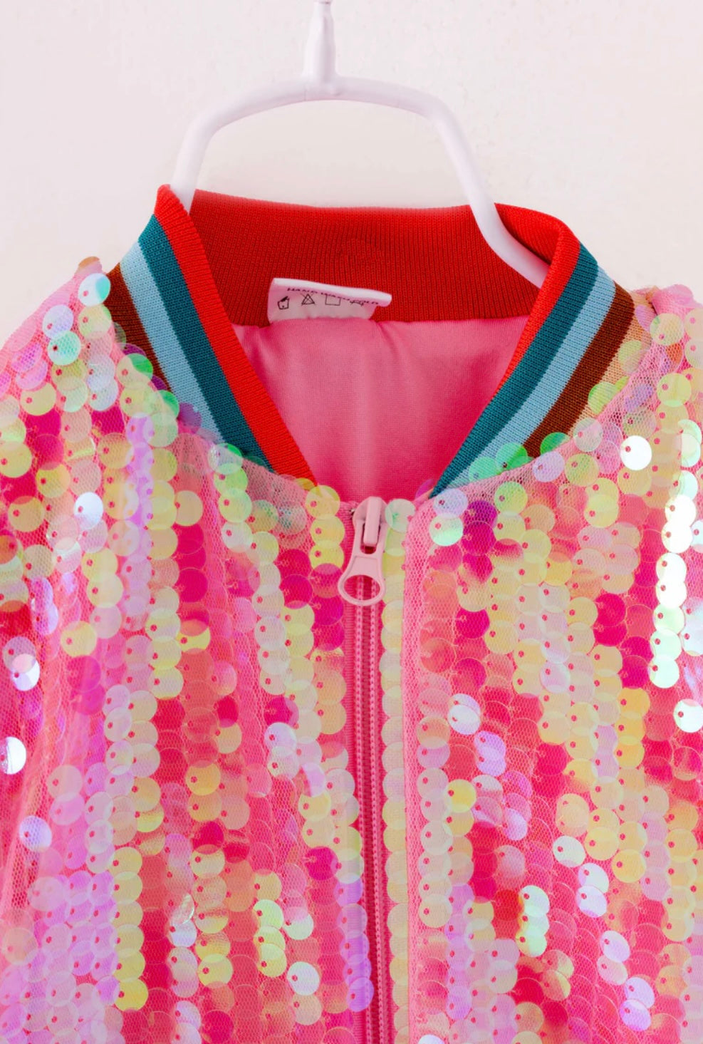 Pink Sequin Girl Jacket