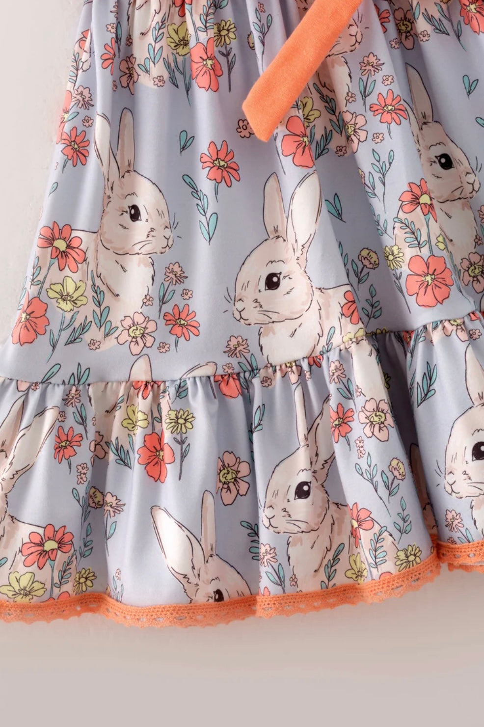 Easter Bunny Ruffle Girl Dress