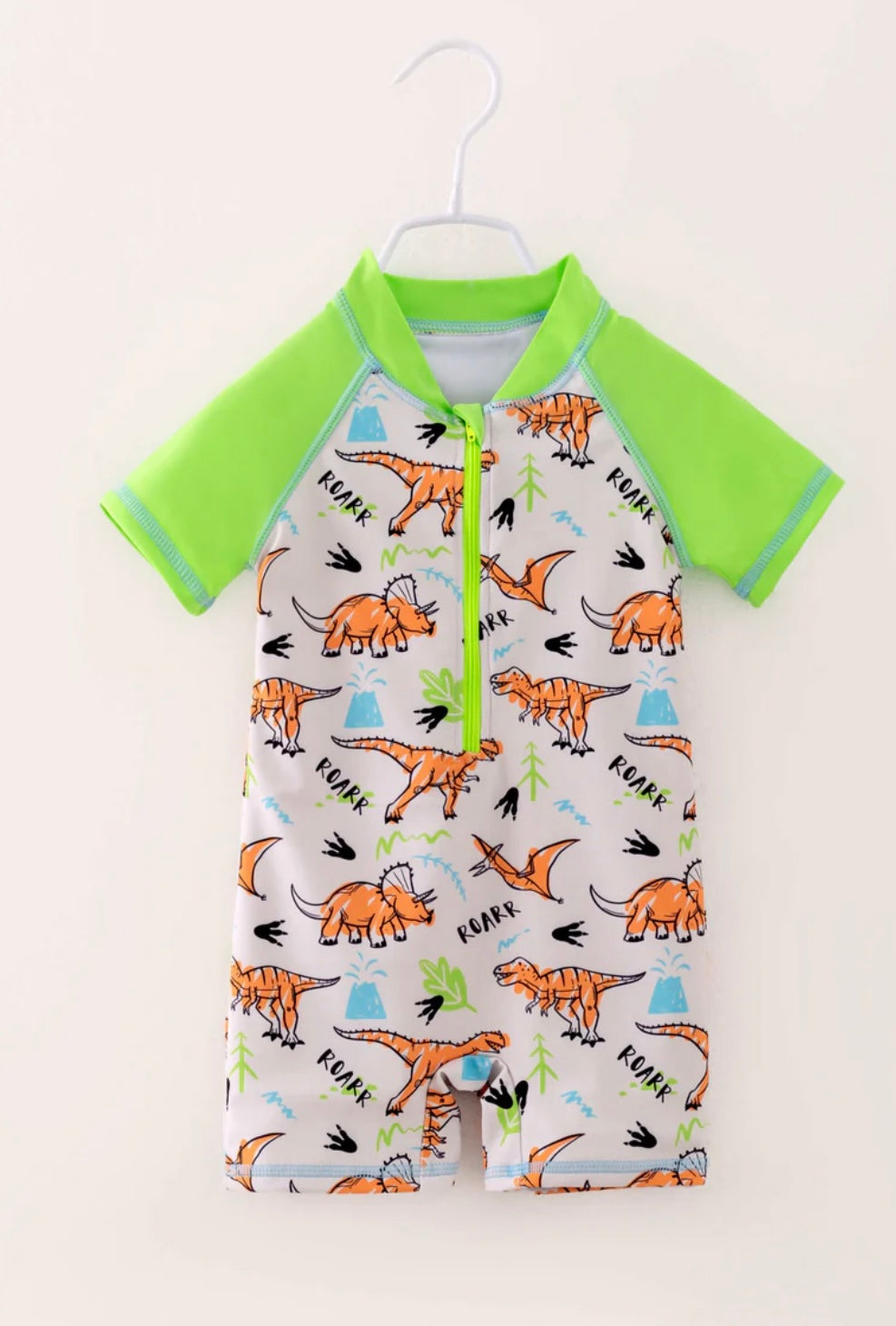 Green Dinosaur Boy Swimsuit