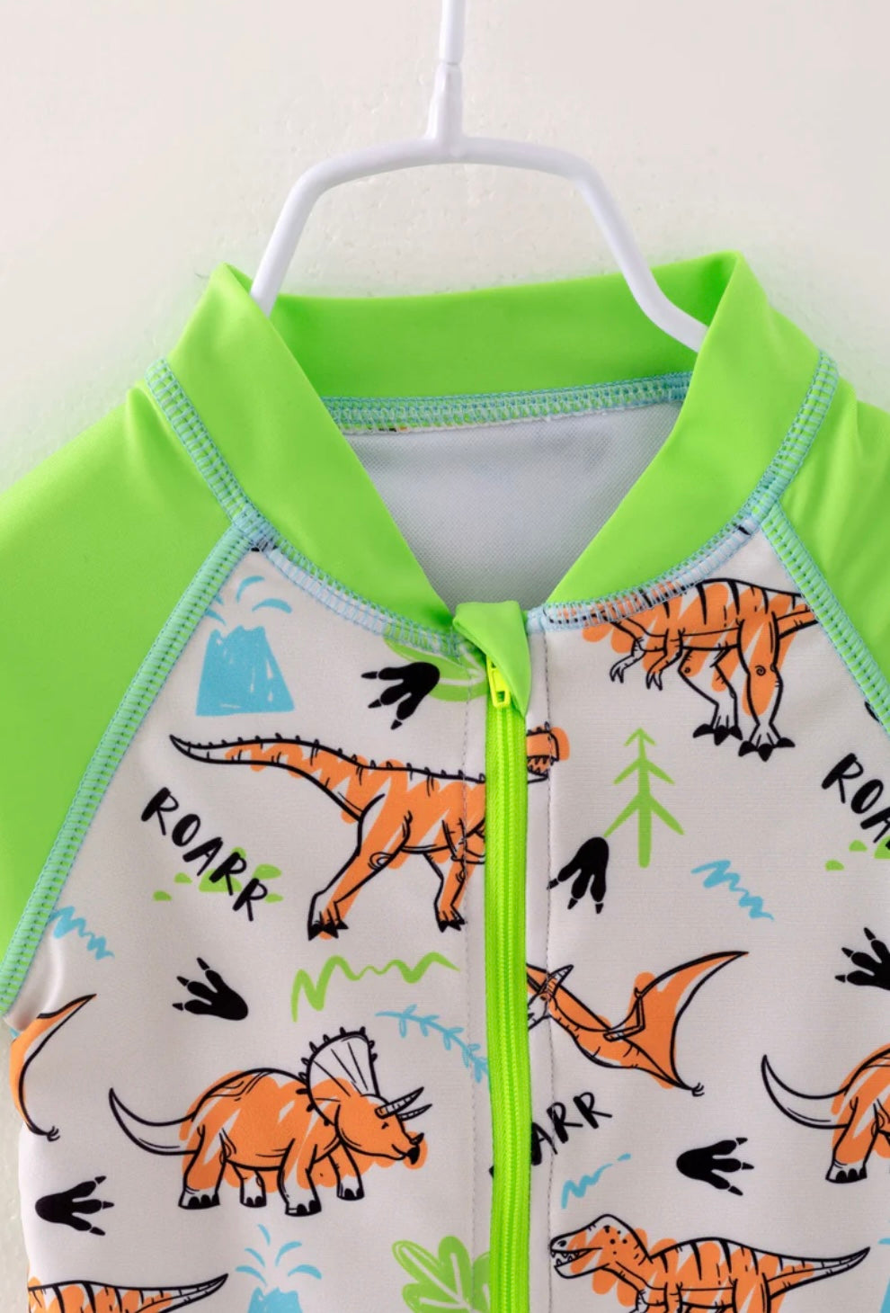 Green Dinosaur Boy Swimsuit