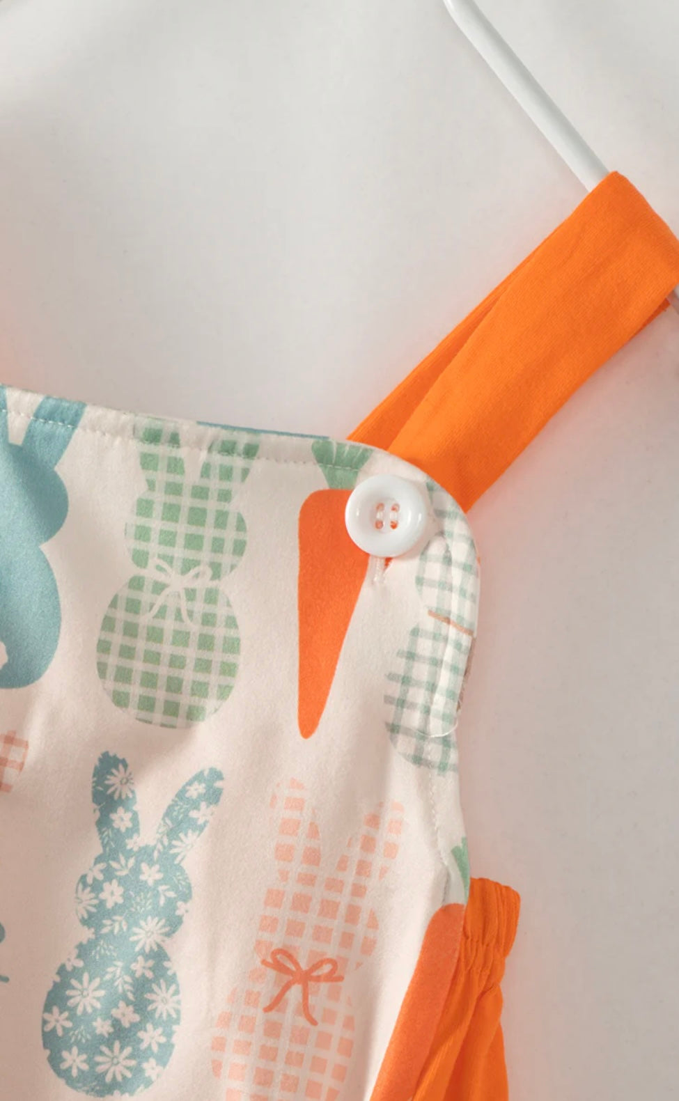 Easter Orange Carrot Bunny Baby Boy Romper