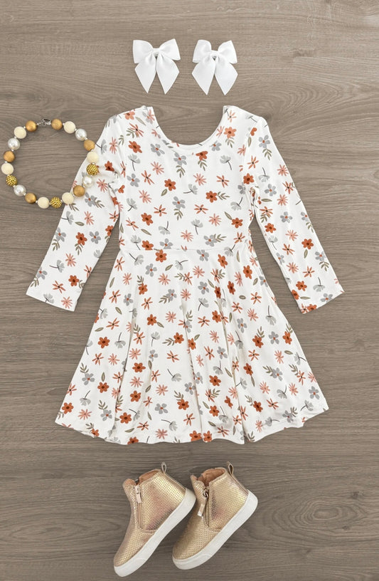 Bamboo Golden Petals Girl Dress